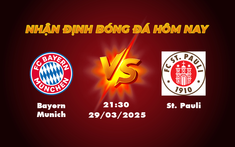Bayern Munich vs St Pauli Cuộc đối đầu không cân sức tại Bundesliga 1 bayern munich st pauli 29 03 bundesliga