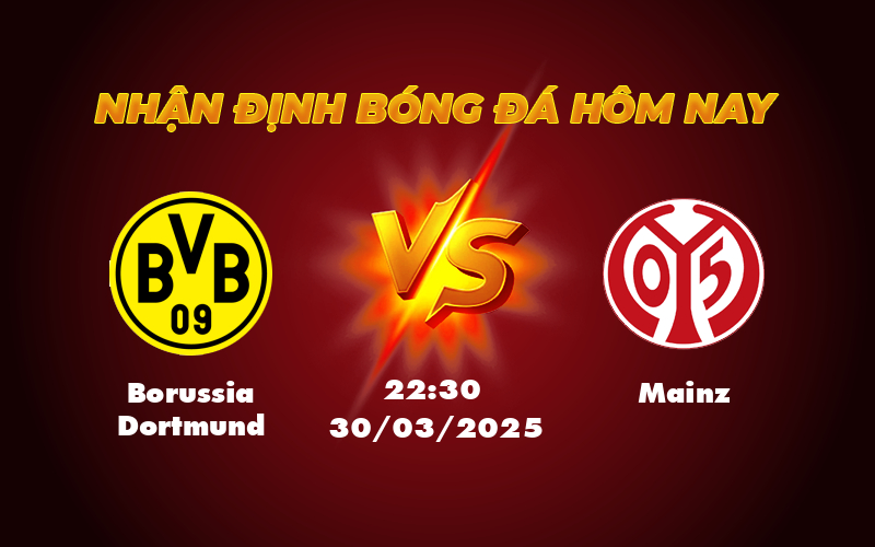 Borussia Dortmund đối đầu Mainz Trận chiến quyết định trên sân Signal Iduna Park 1 borussia dortmund mainz 30 03 bundesliga